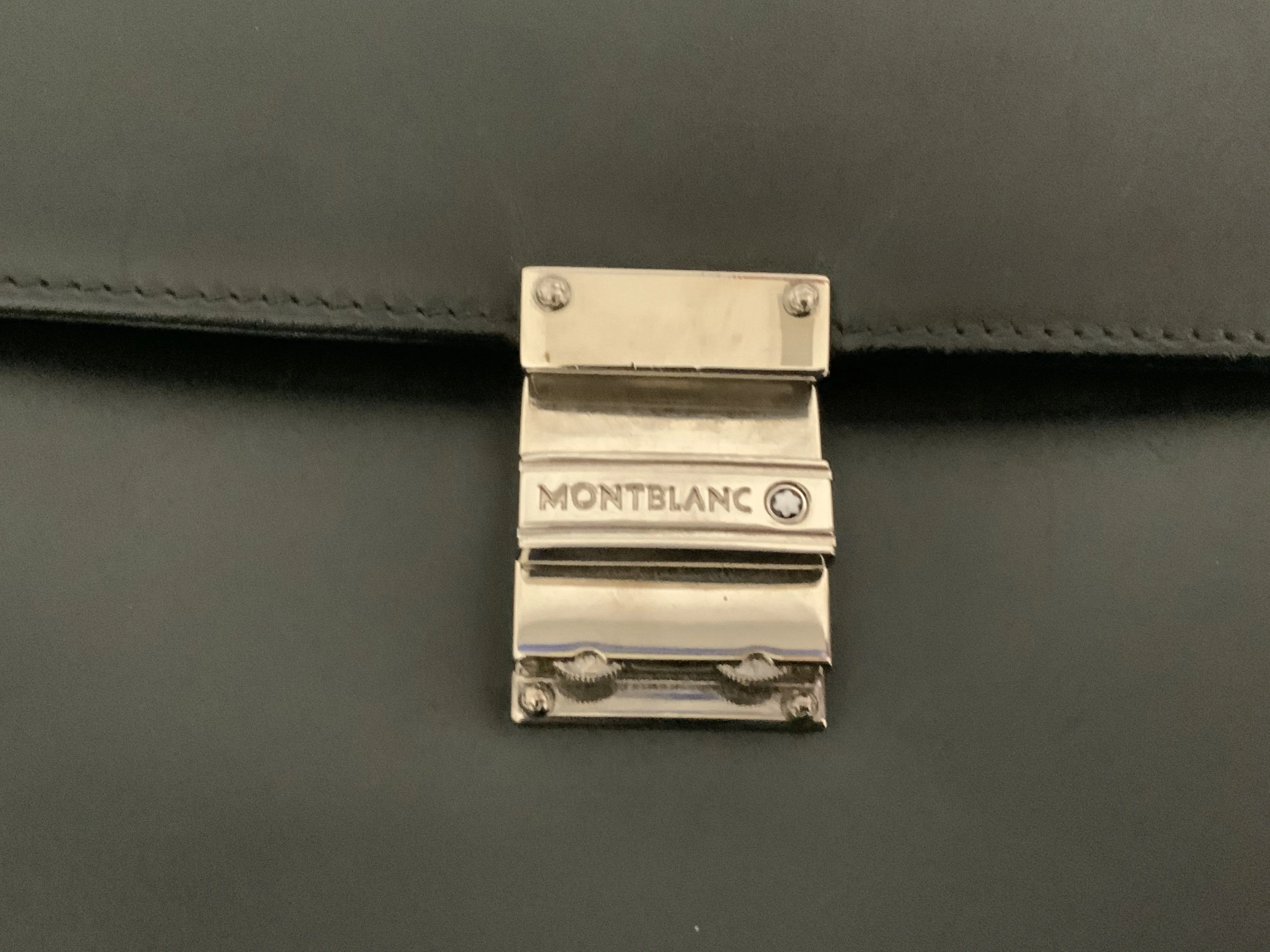 Montblanc Soft Grain Leather Triple Gusset Briefcase