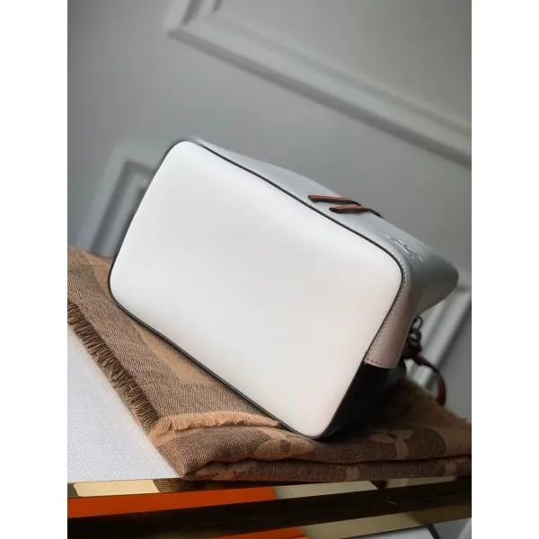 Neonoe Epi Leather Bucket Bag M55394 White/black 2019 Collection