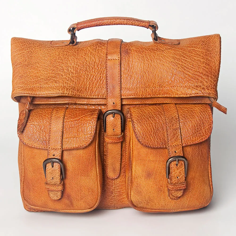 Never Mind Nmbgz123A Briefcase Vintage Handmade Genuine Cowhide Leather Women Bag Western Handbag Purse