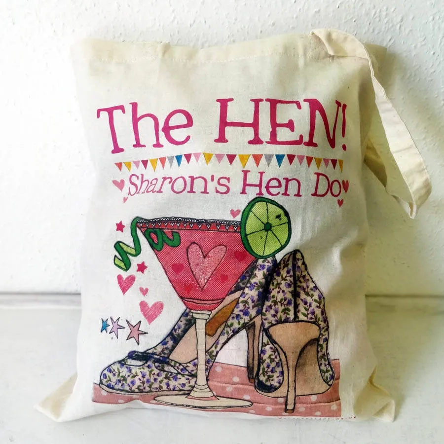 Personalised Hen Party Bags