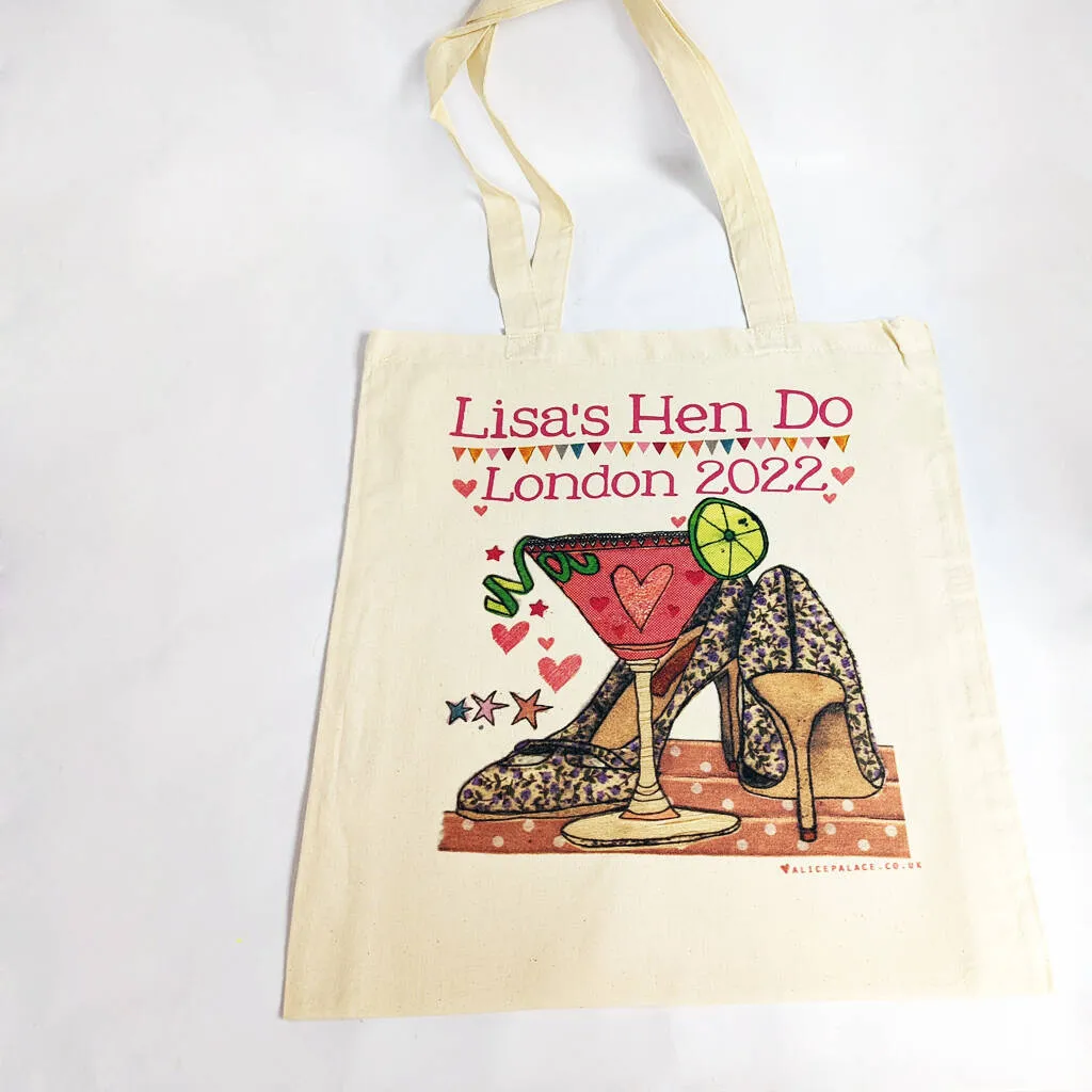 Personalised Hen Party Bags