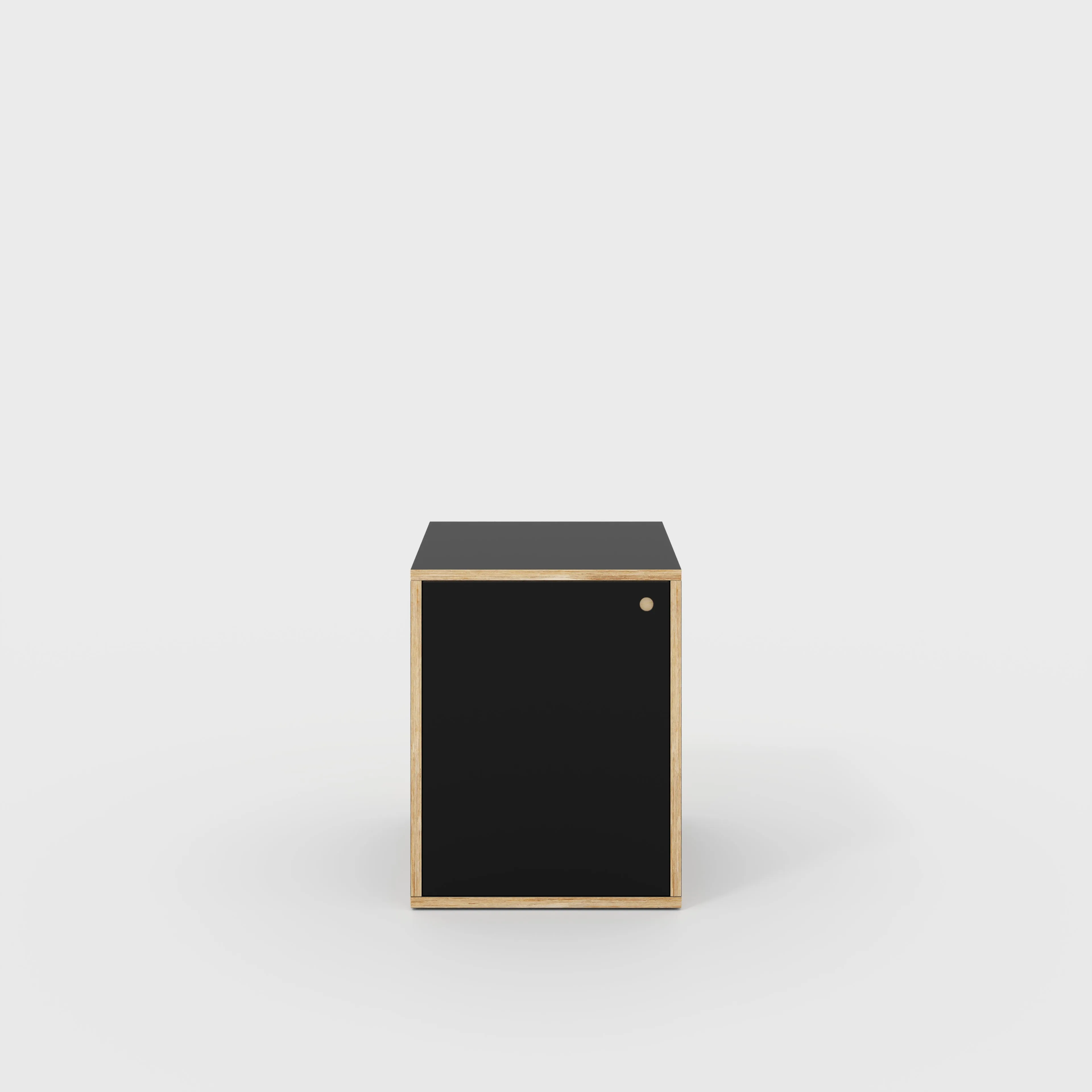 Plywood Storage with Doors - Formica Diamond Black - 600(w) x 600(d) x 750(h)