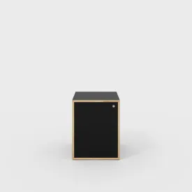 Plywood Storage with Doors - Formica Diamond Black - 600(w) x 600(d) x 750(h)