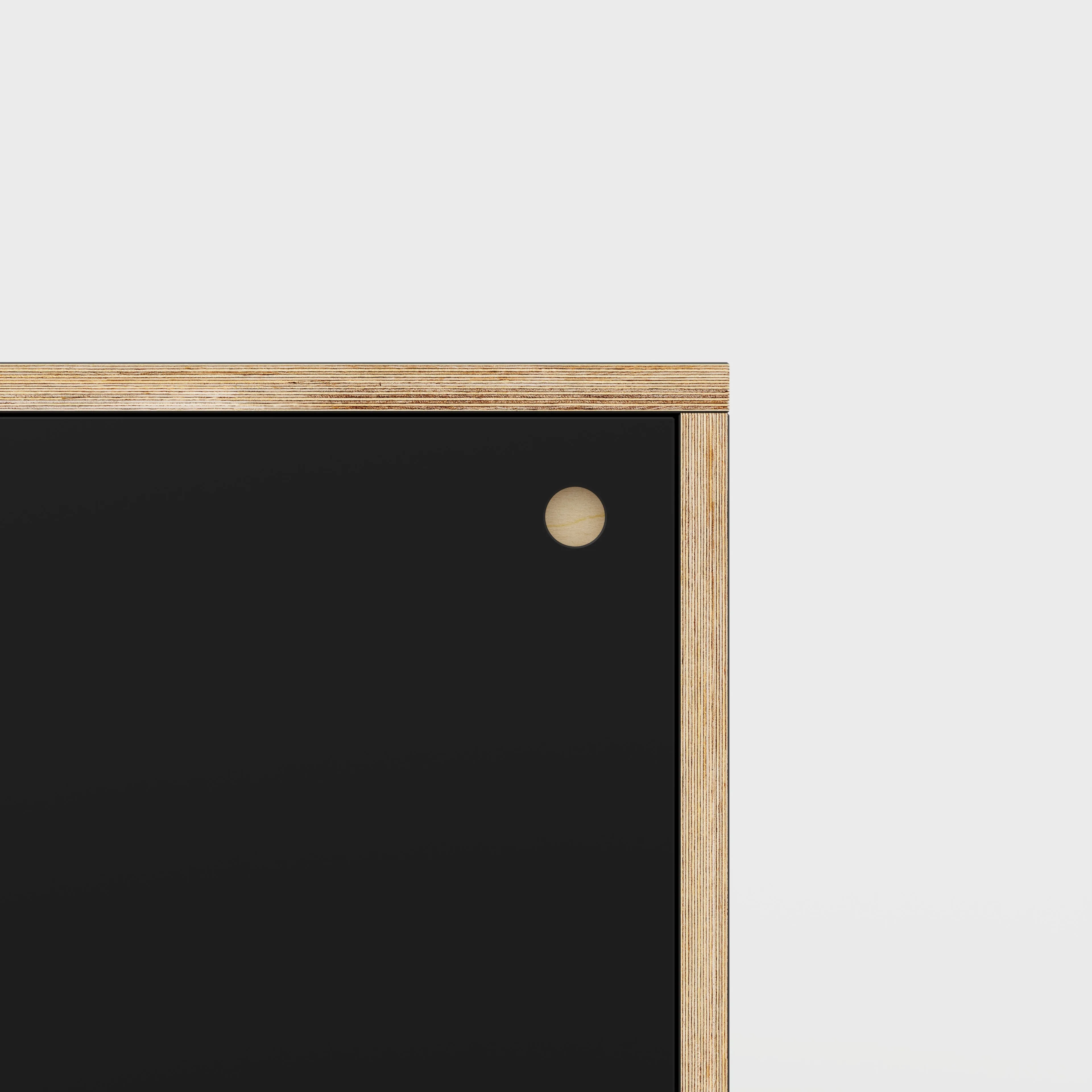 Plywood Storage with Doors - Formica Diamond Black - 600(w) x 600(d) x 750(h)