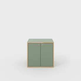 Plywood Storage with Doors - Formica Green Slate - 800(w) x 600(d) x 750(h)