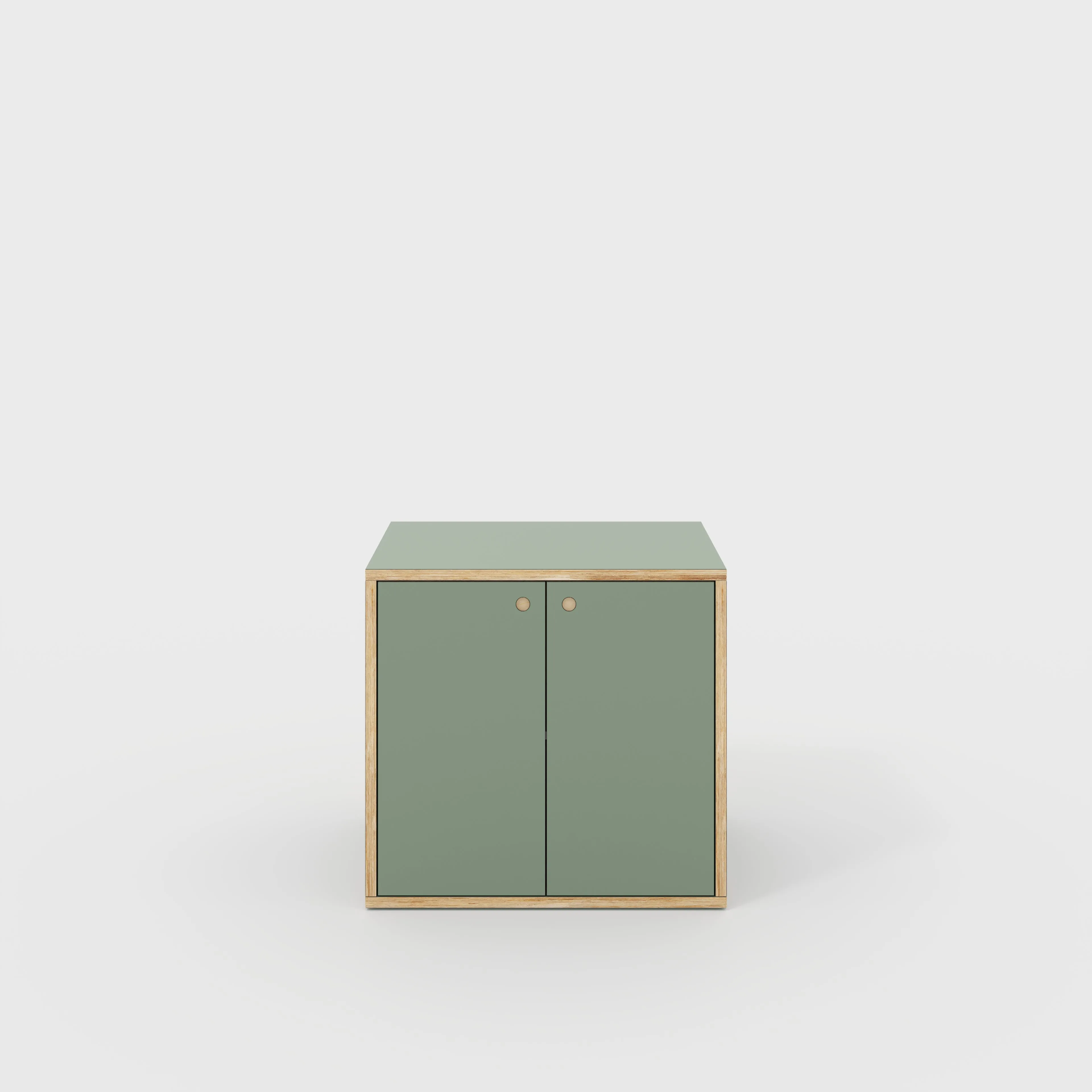 Plywood Storage with Doors - Formica Green Slate - 800(w) x 600(d) x 750(h)