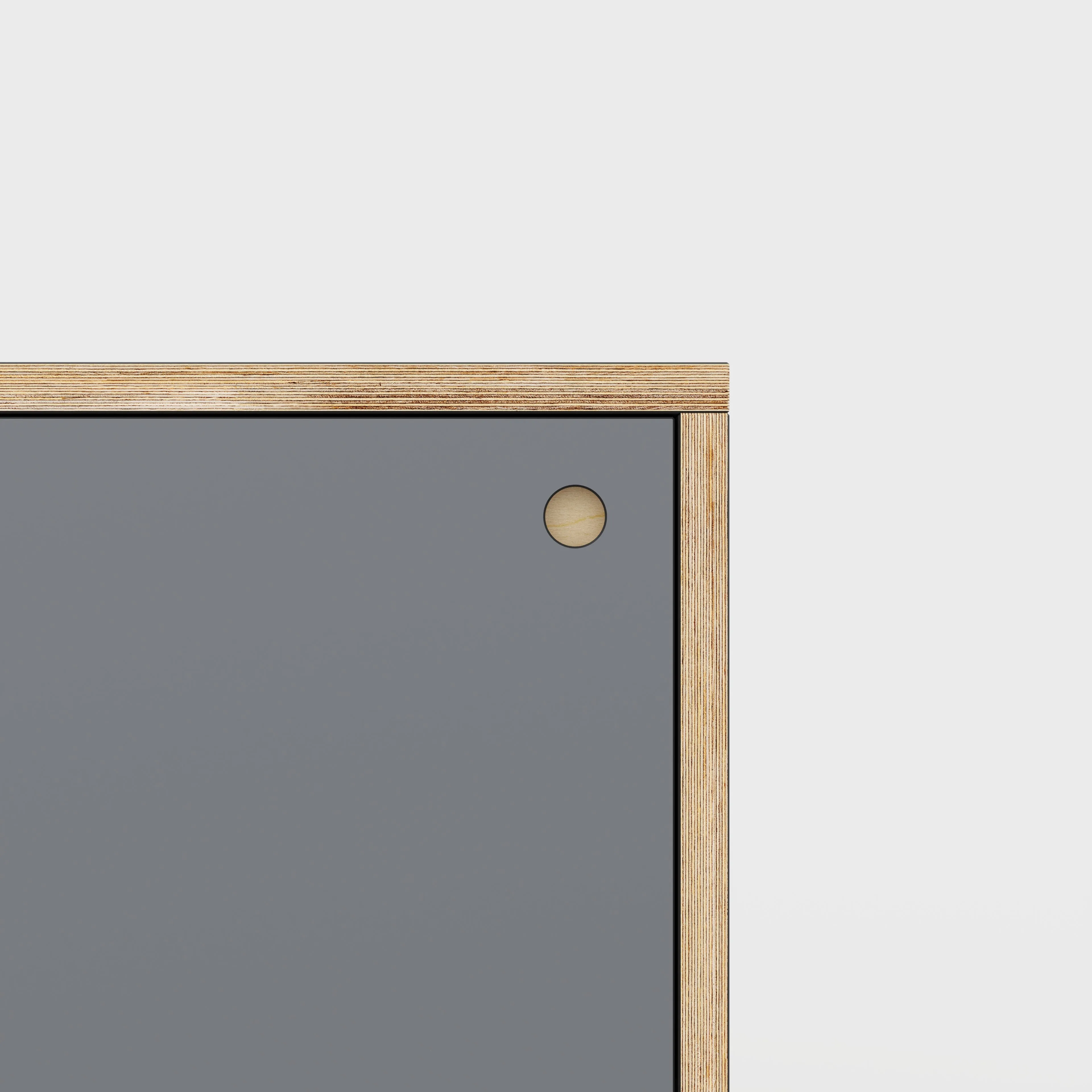 Plywood Storage with Doors - Formica Tornado Grey - 600(w) x 600(d) x 750(h)