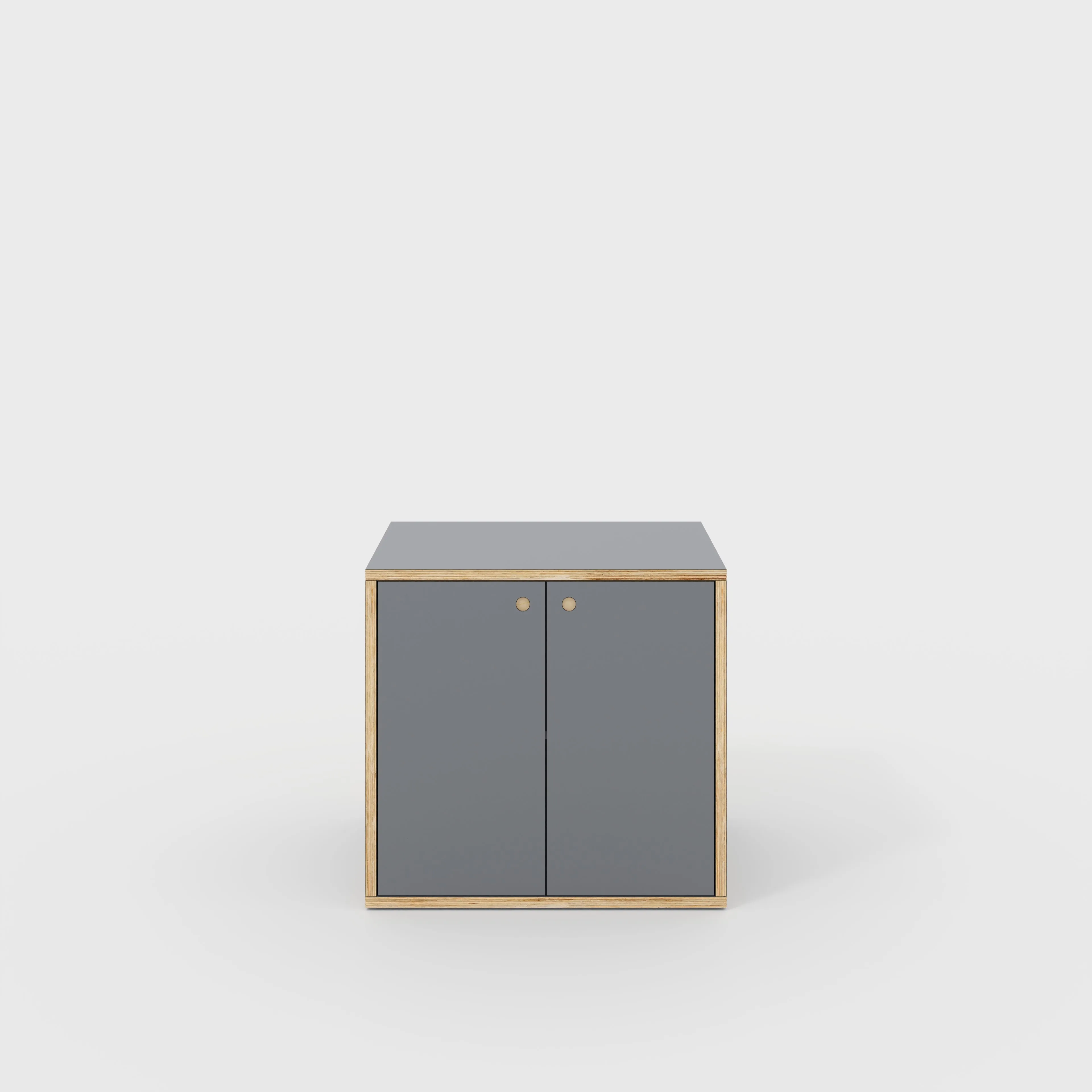 Plywood Storage with Doors - Formica Tornado Grey - 800(w) x 600(d) x 750(h)