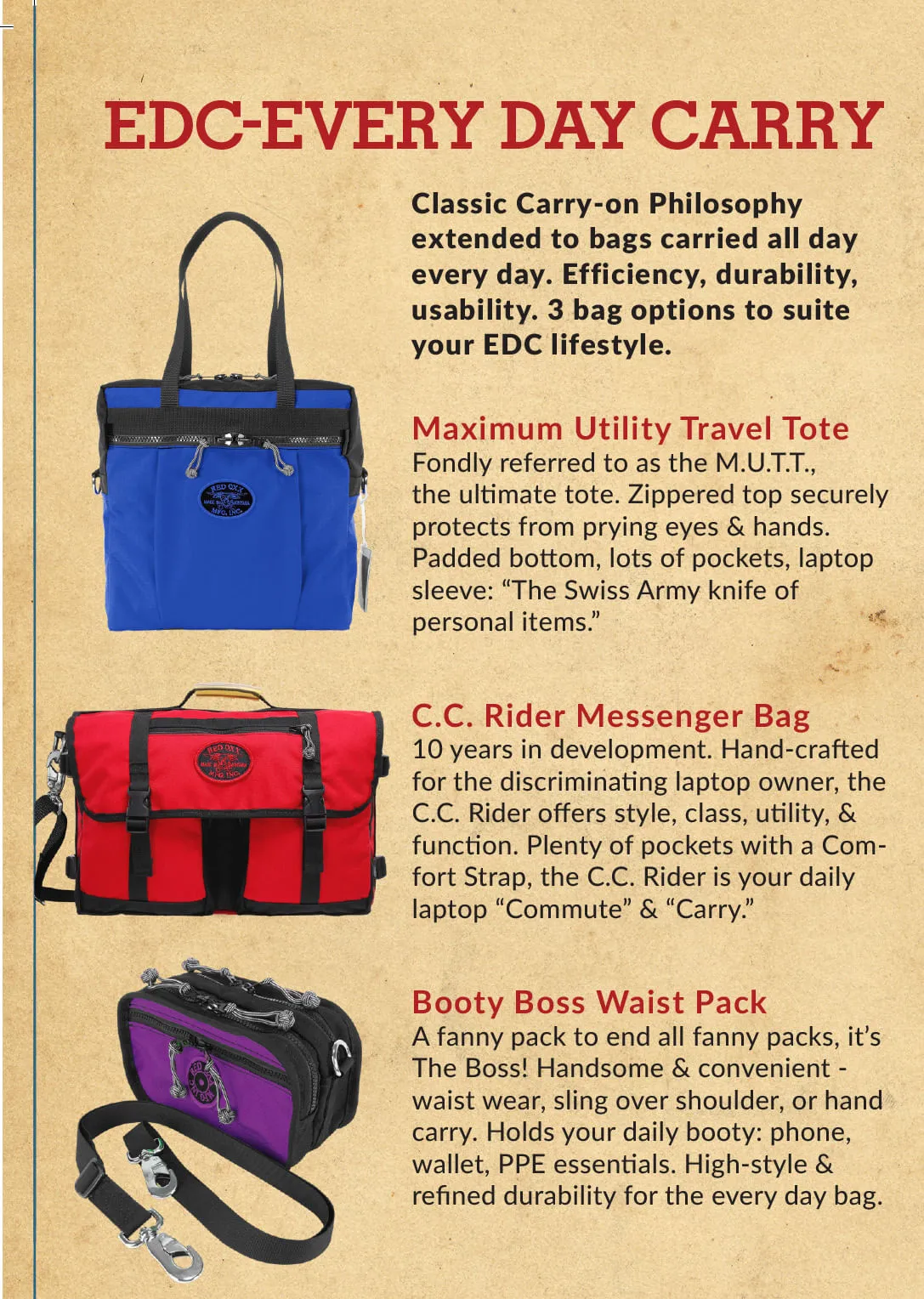 Red Oxx Pocket Catalog