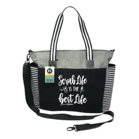 Scrub Life LouLou Gray Tote Bag for Medical Workers