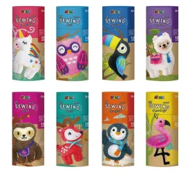 Sewing Keychains - Llama