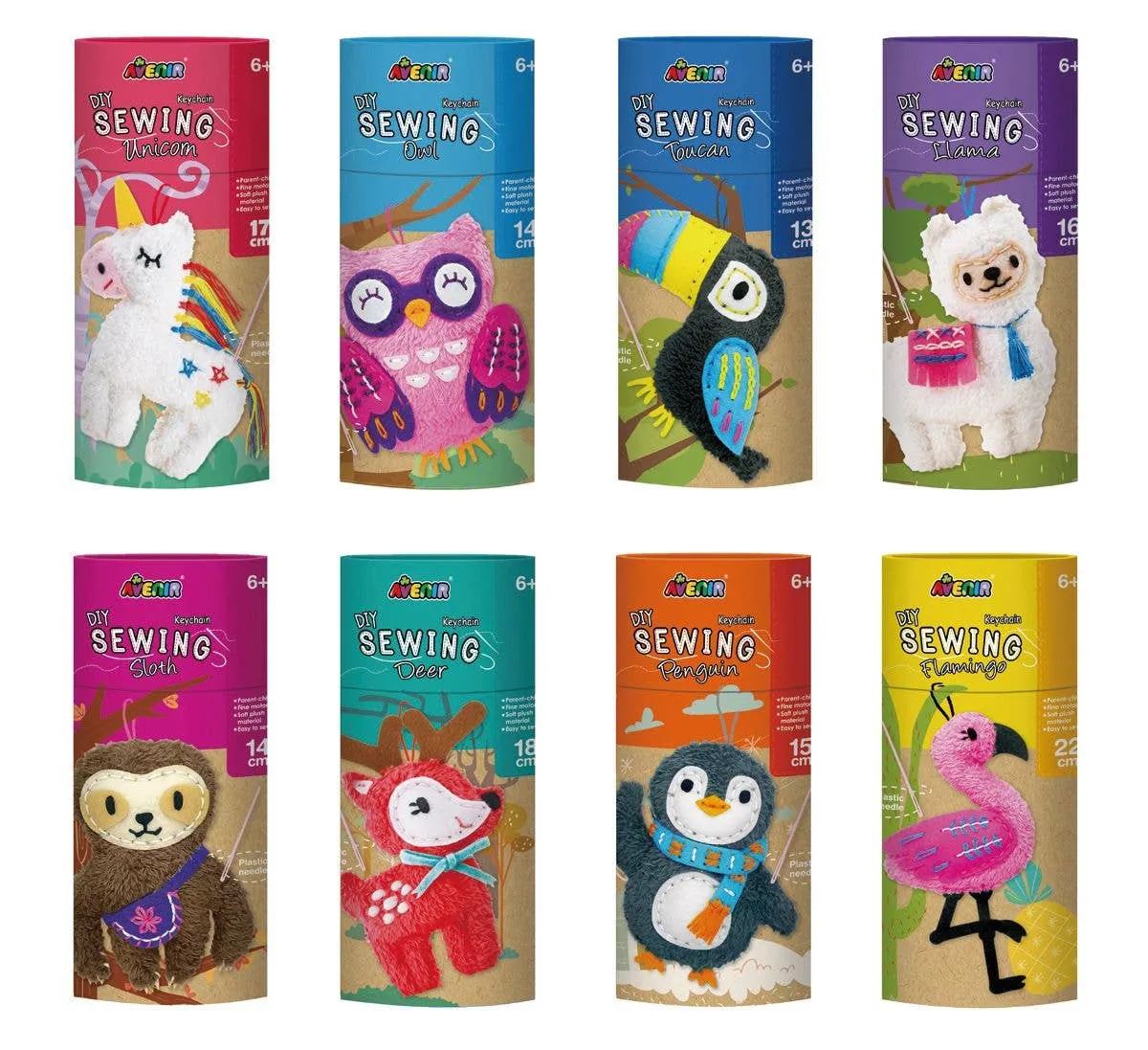 Sewing Keychains - Llama