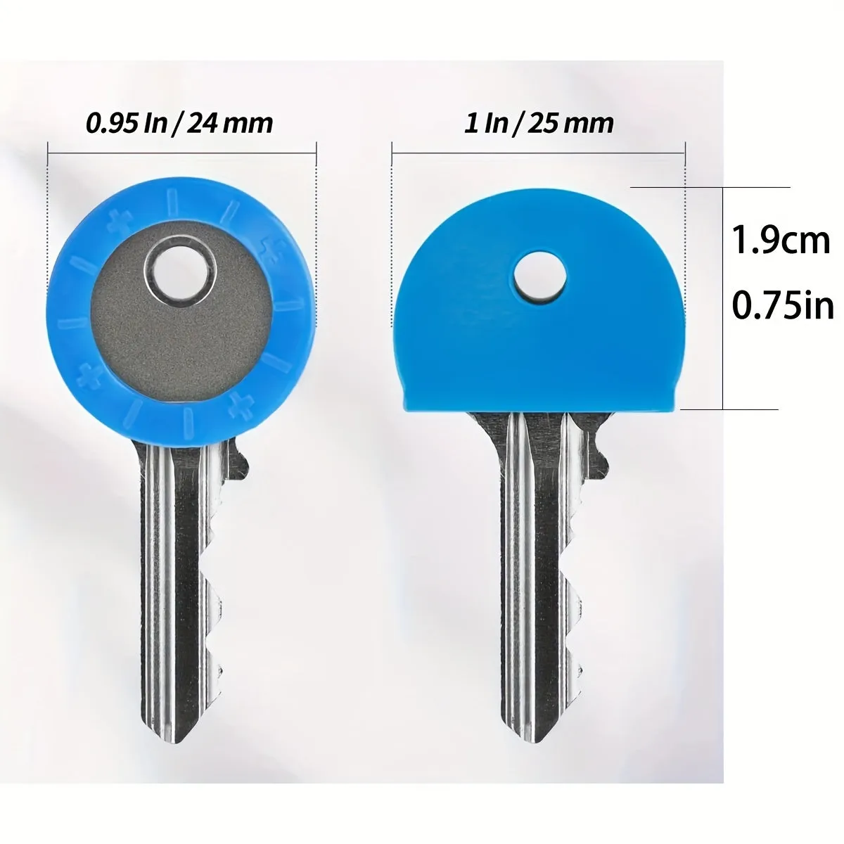 Silicone Elastic Key Caps Set for Easy Key Identification