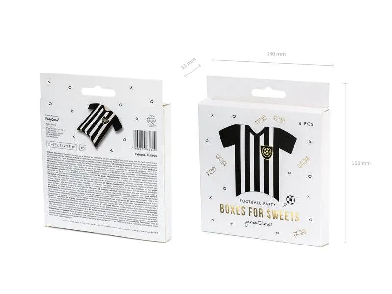 Soccer Jersey Party Favor Boxes- 6pk S7145