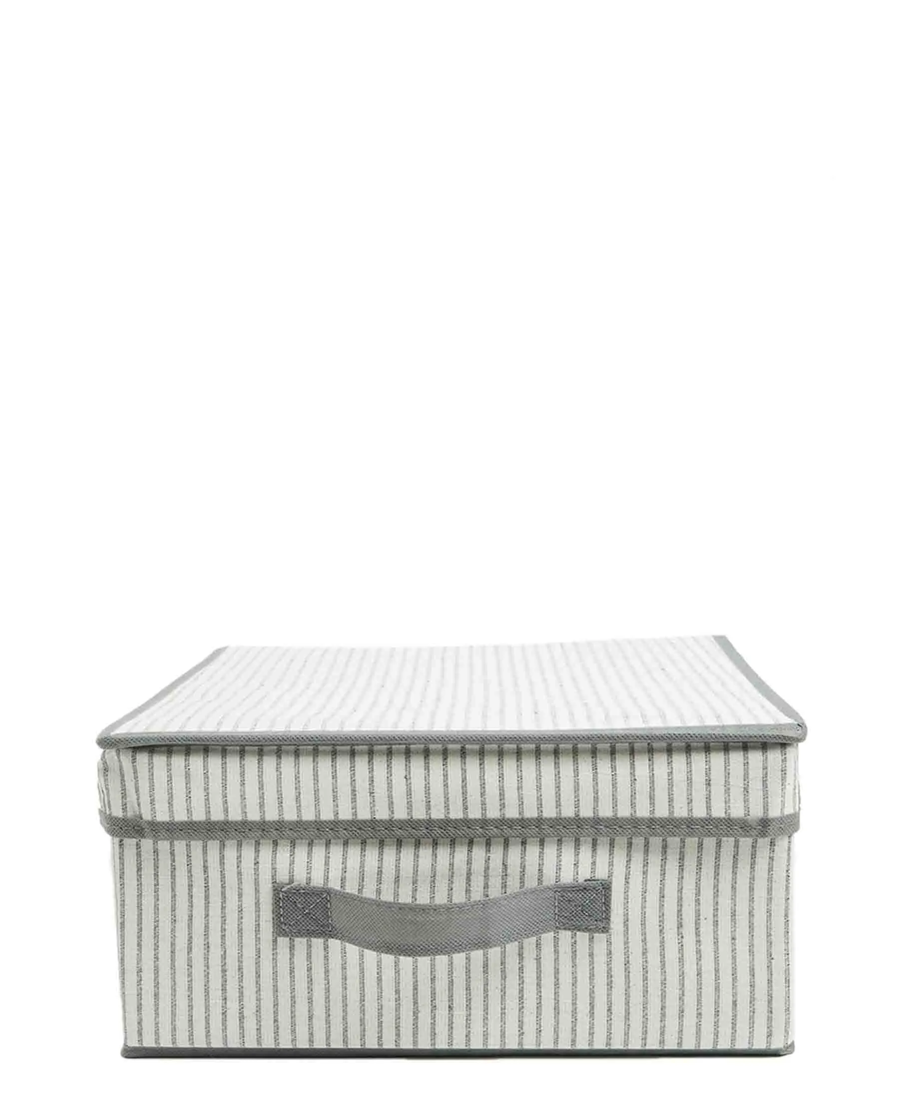 Storage Solutions Storage Box With Lid - Grey & White