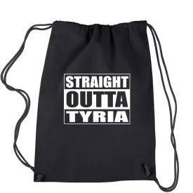 Straight Outta Tyria Gamer Drawstring Backpack