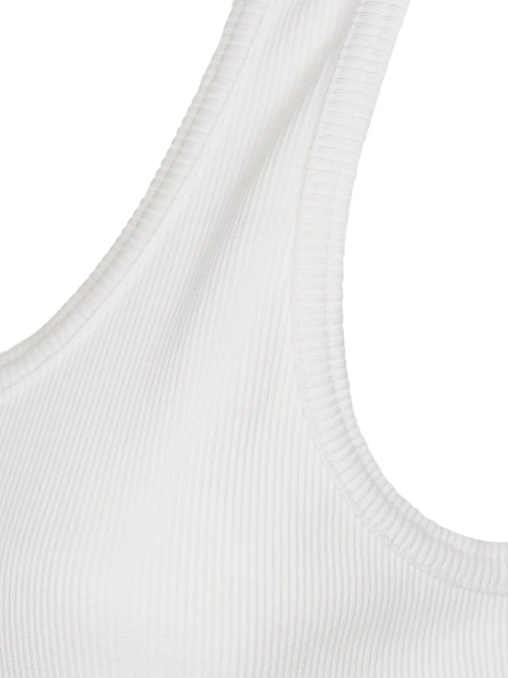 Stretch rib cotton tank top