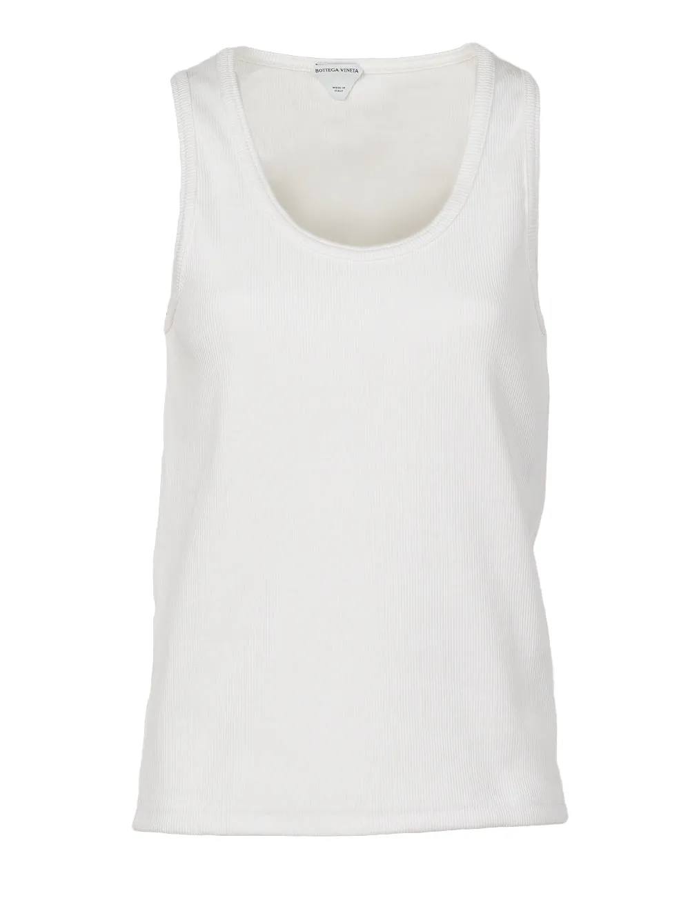 Stretch rib cotton tank top