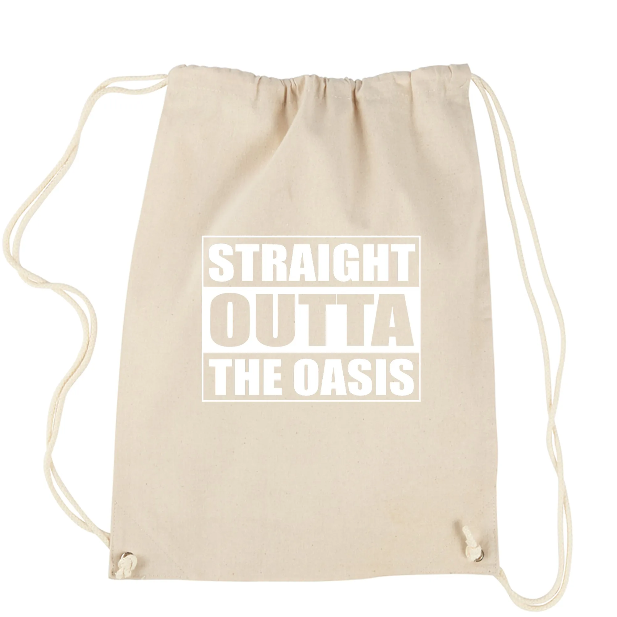 Striaght Outta The Oasis player one ready Drawstring Backpack