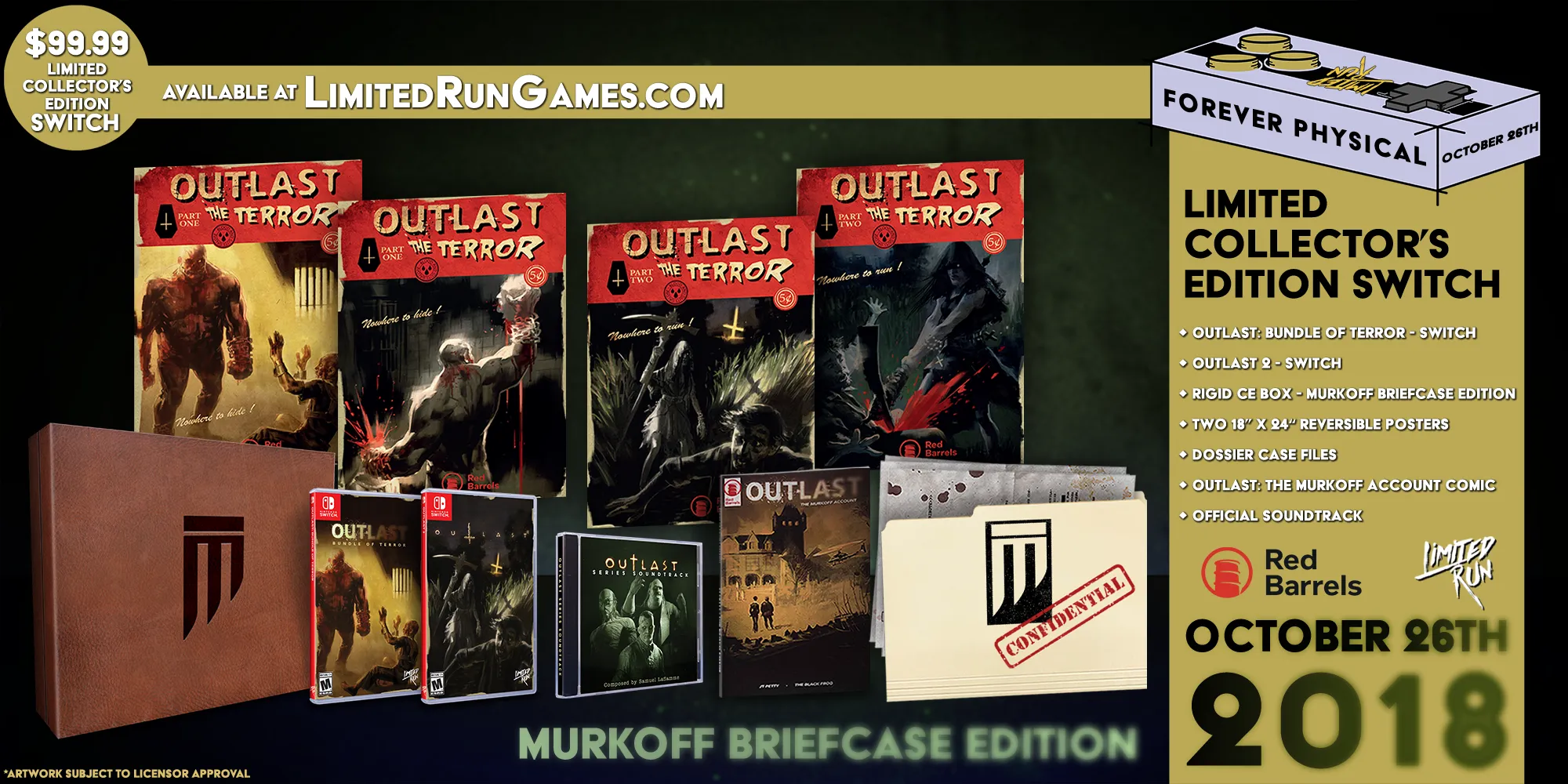 Switch Limited Run #17 & #18: Outlast Murkoff Briefcase Edition