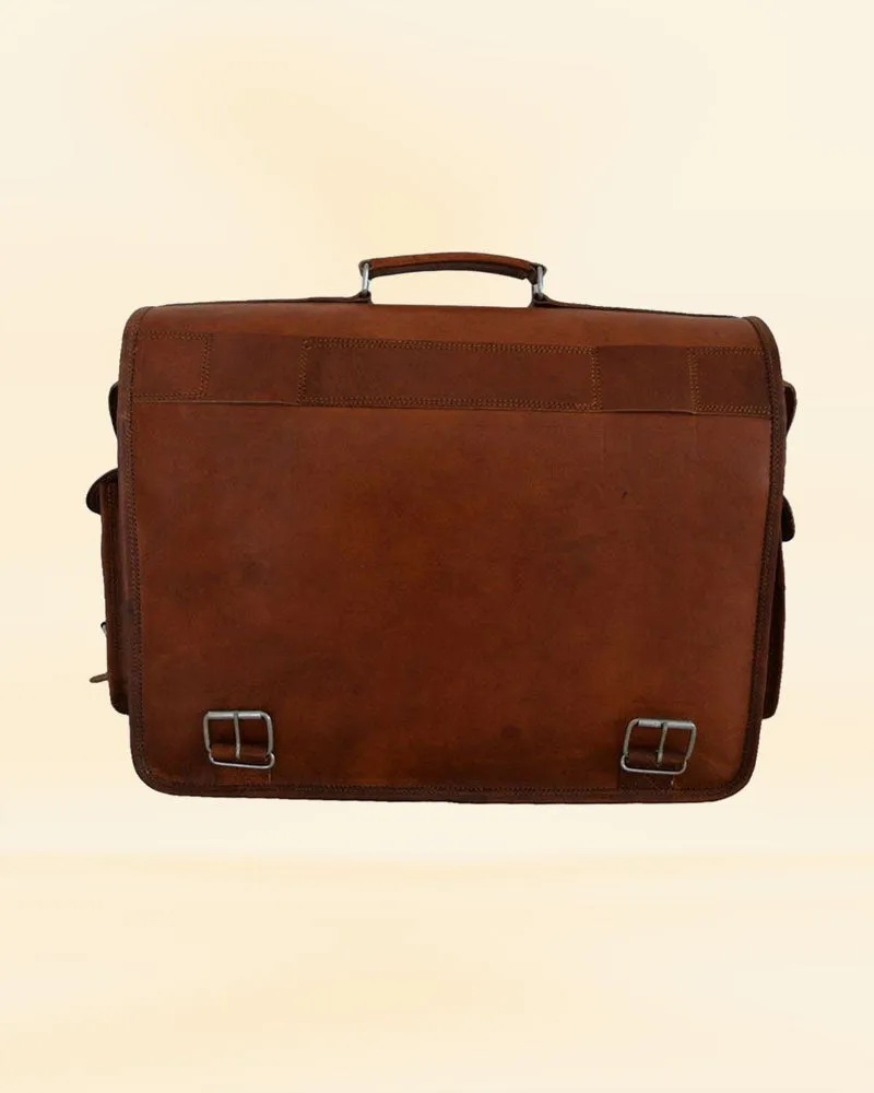 Tech Trekker leather brief case