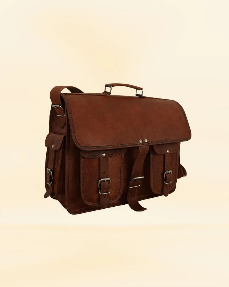 Tech Trekker leather brief case