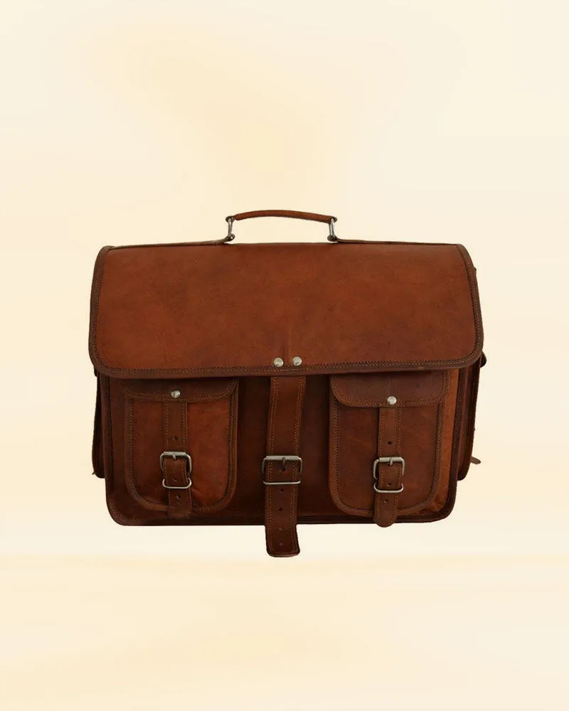 Tech Trekker leather brief case
