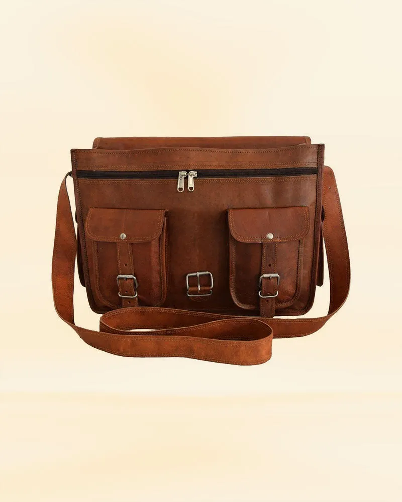 Tech Trekker leather brief case