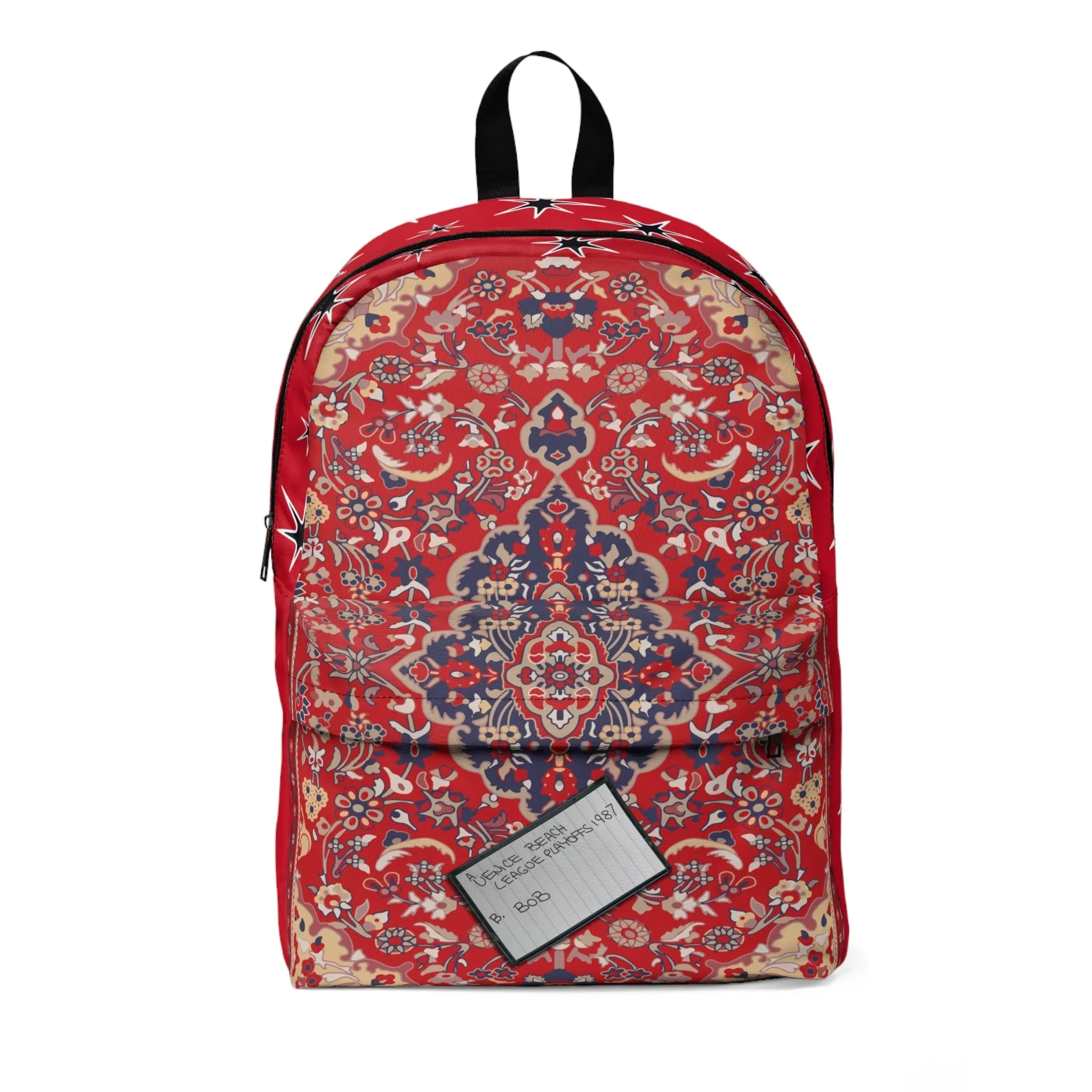 The Dude's Rug With Bowling Tape | Lebowski Soft Backpack