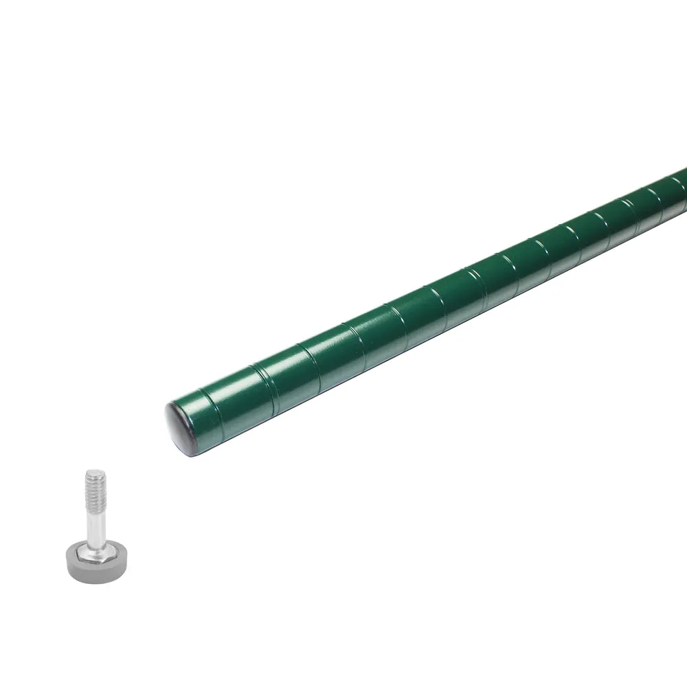Thunder Group CMEC072 Green Epoxy Coated 74" Post with Leveling Foot