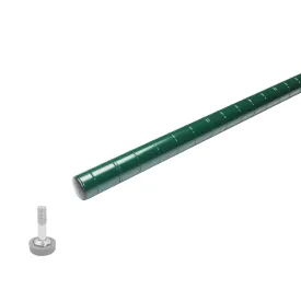 Thunder Group CMEC072 Green Epoxy Coated 74" Post with Leveling Foot