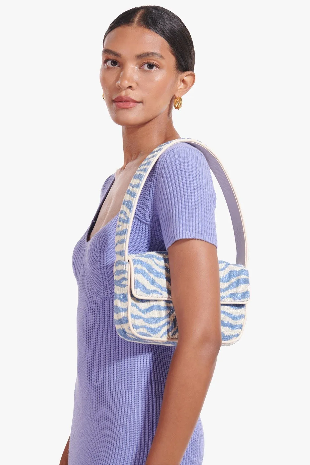 TOMMY BEADED BAG | LIGHT BLUE CREAM