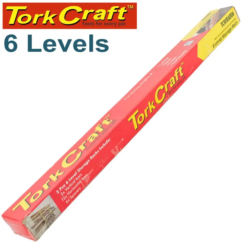 TORK CRAFT TORK CRAFT STORAGE RACK 6 LEVEL FOR WOOD AND MORE 45KG MAX PER LEVEL TCWRA006