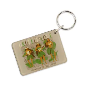 Ukulele Hula Keychain