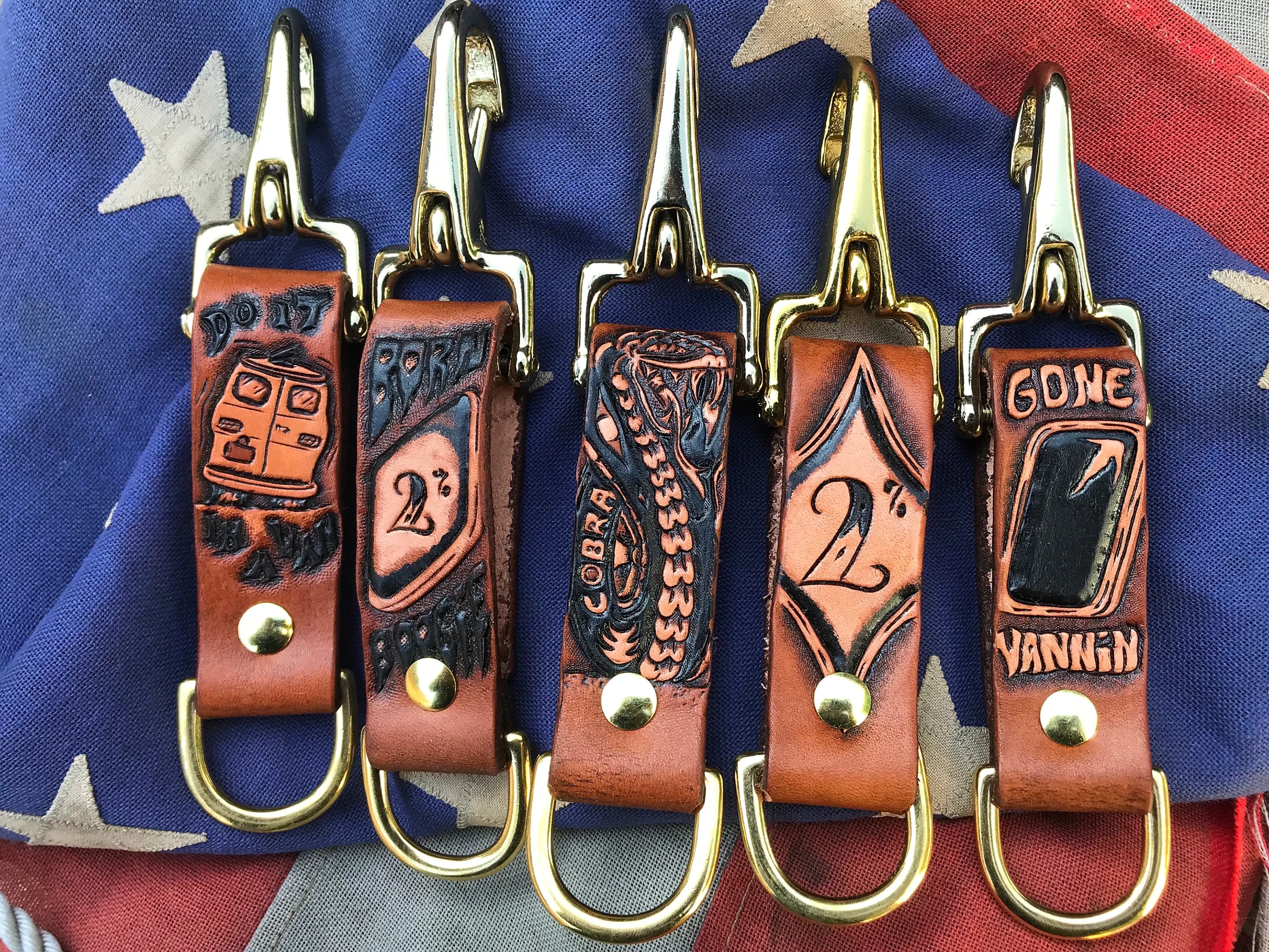 Vannin Leather Keychains