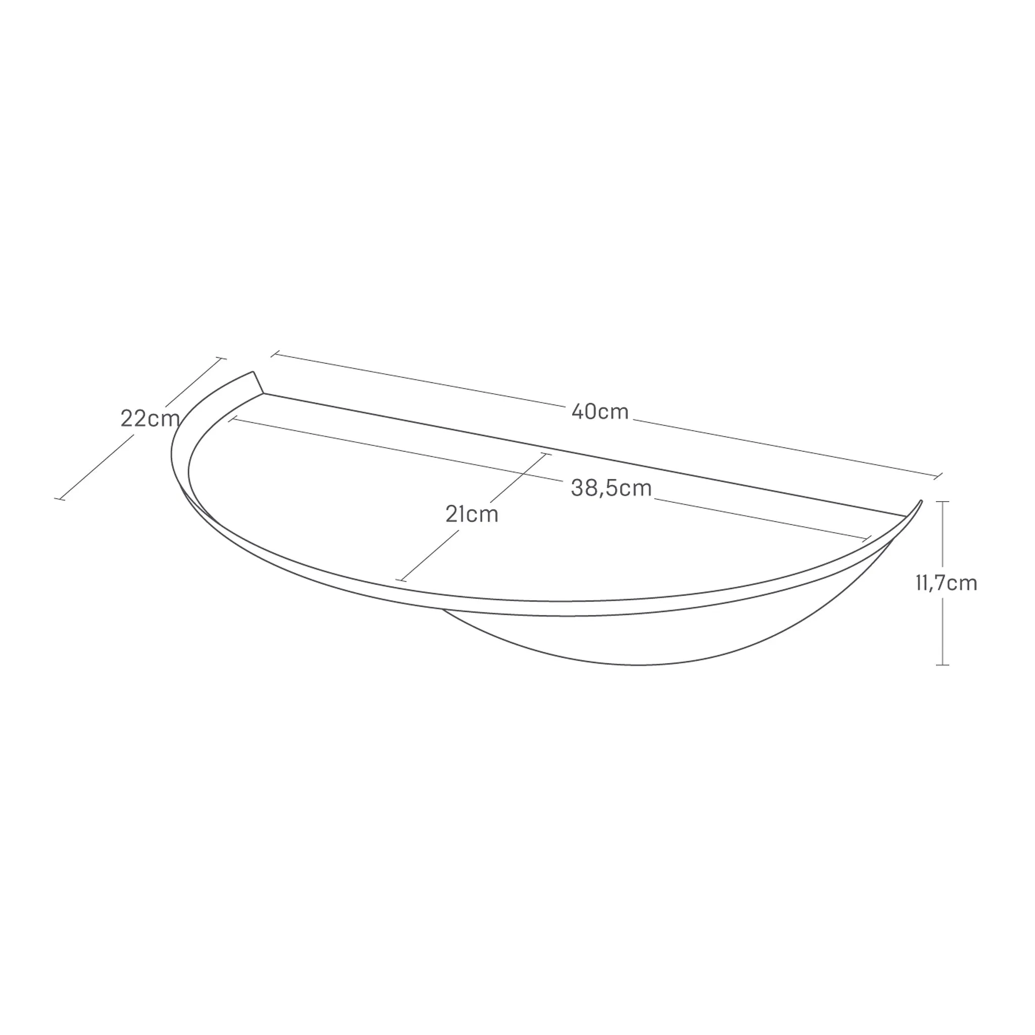Wall-Mounted Shelf Round