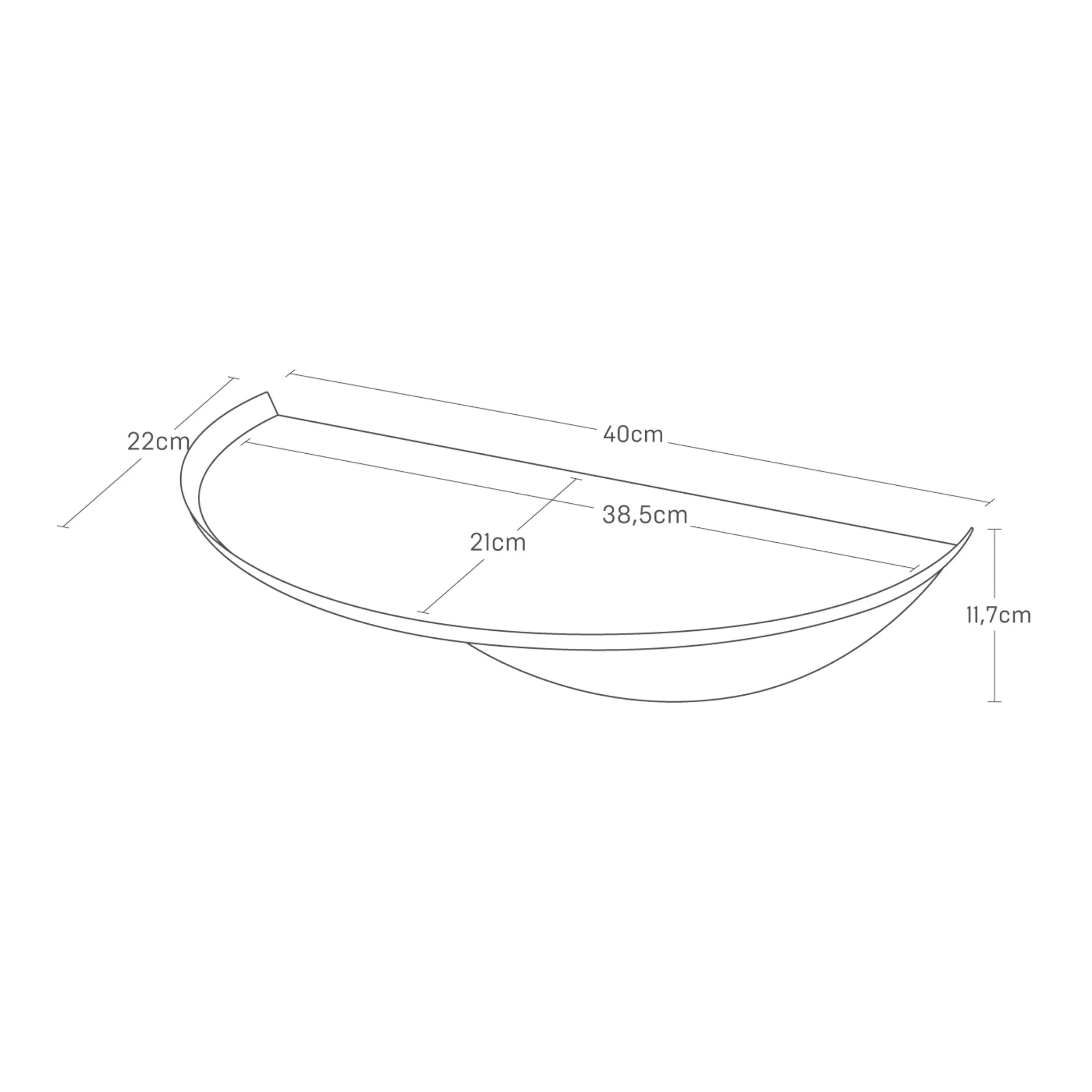 Wall-Mounted Shelf Round