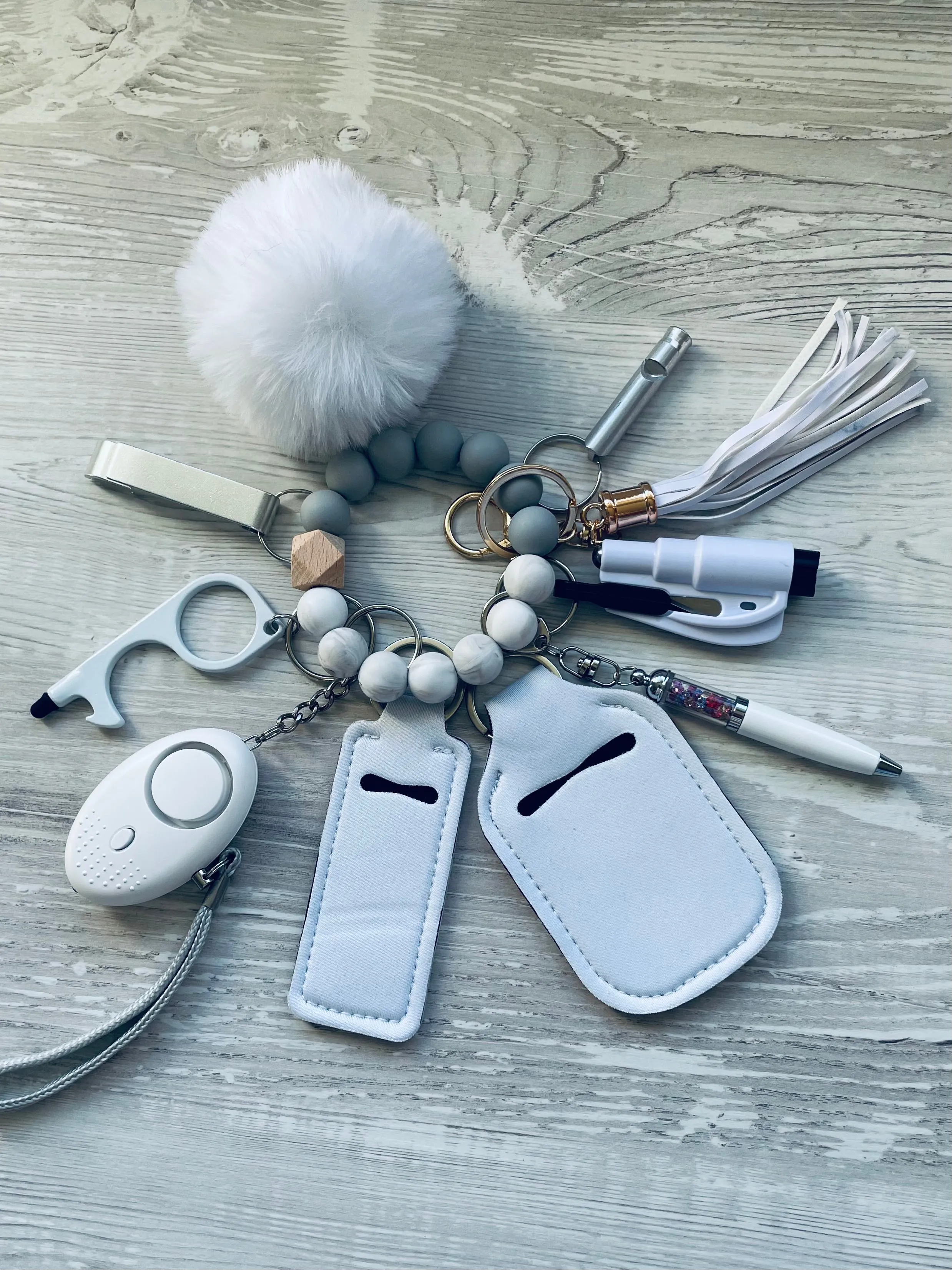 White Chocolate Safety Key Chain