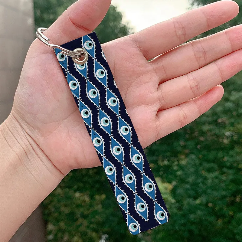 Wholesale Devil Eye PU Keychain Accessories