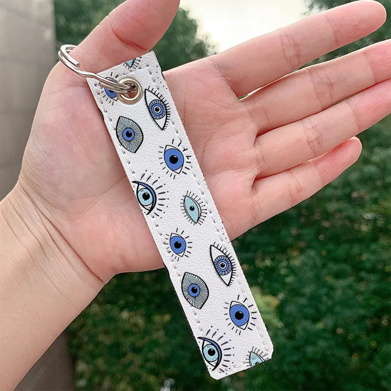 Wholesale Devil Eye PU Keychain Accessories
