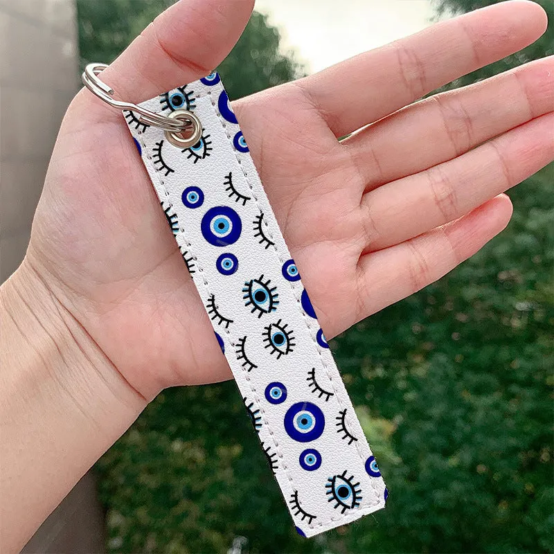 Wholesale Devil Eye PU Keychain Accessories