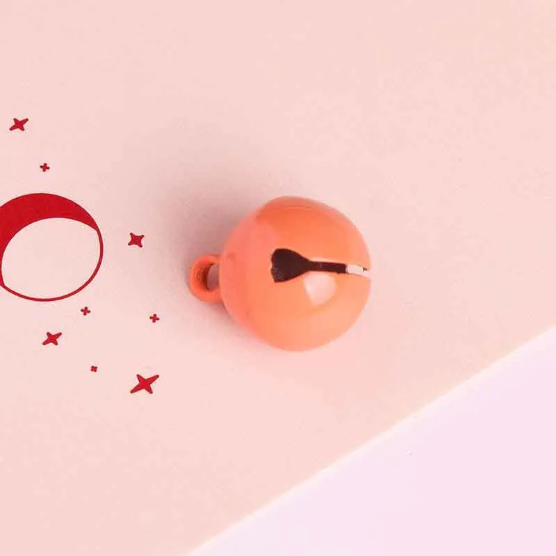Wholesale DIY 14mm Candy Color Metal Paint Bell Keychain Accessories