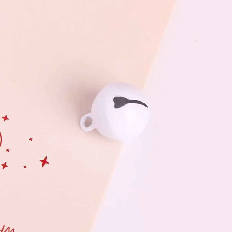 Wholesale DIY 14mm Candy Color Metal Paint Bell Keychain Accessories