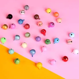 Wholesale DIY 14mm Candy Color Metal Paint Bell Keychain Accessories