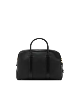 Wide Buckley Leather Briefcase