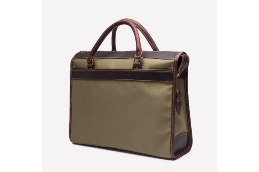 Wimbledon Briefcase - Olive