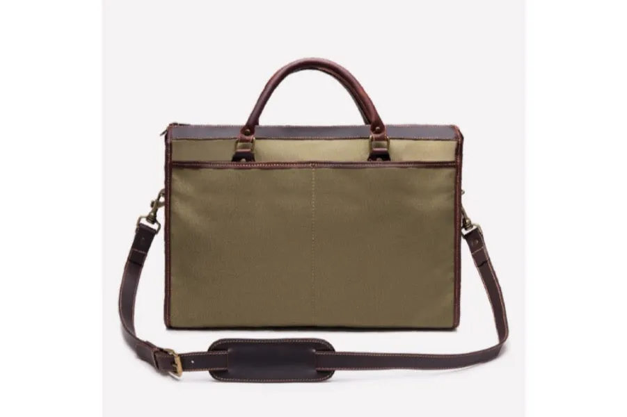 Wimbledon Briefcase - Olive