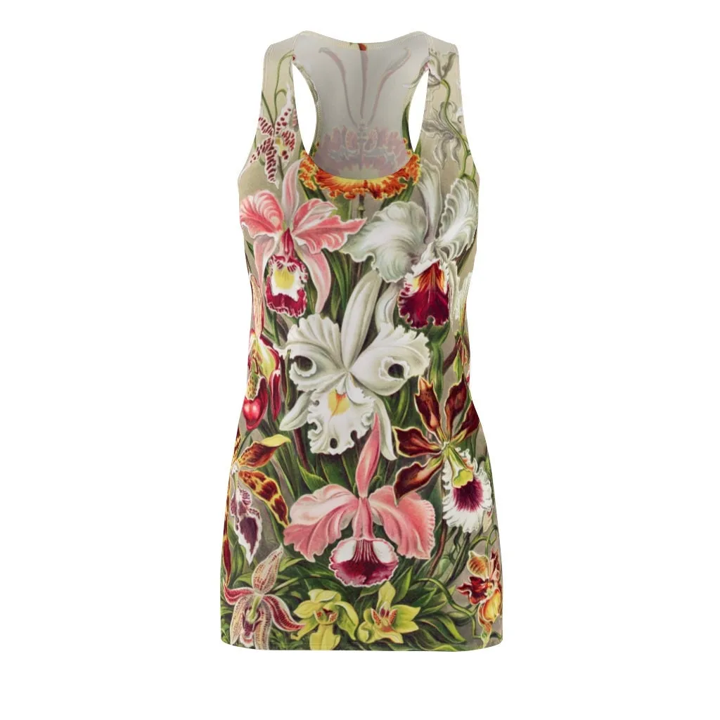 Women's Racerback, sundress, Botanical, Orchids,