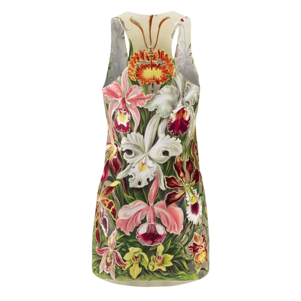 Women's Racerback, sundress, Botanical, Orchids,