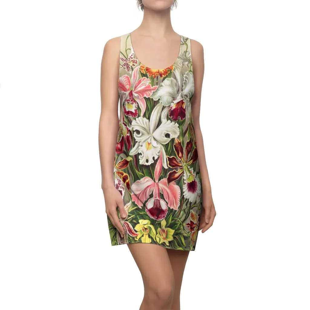 Women's Racerback, sundress, Botanical, Orchids,